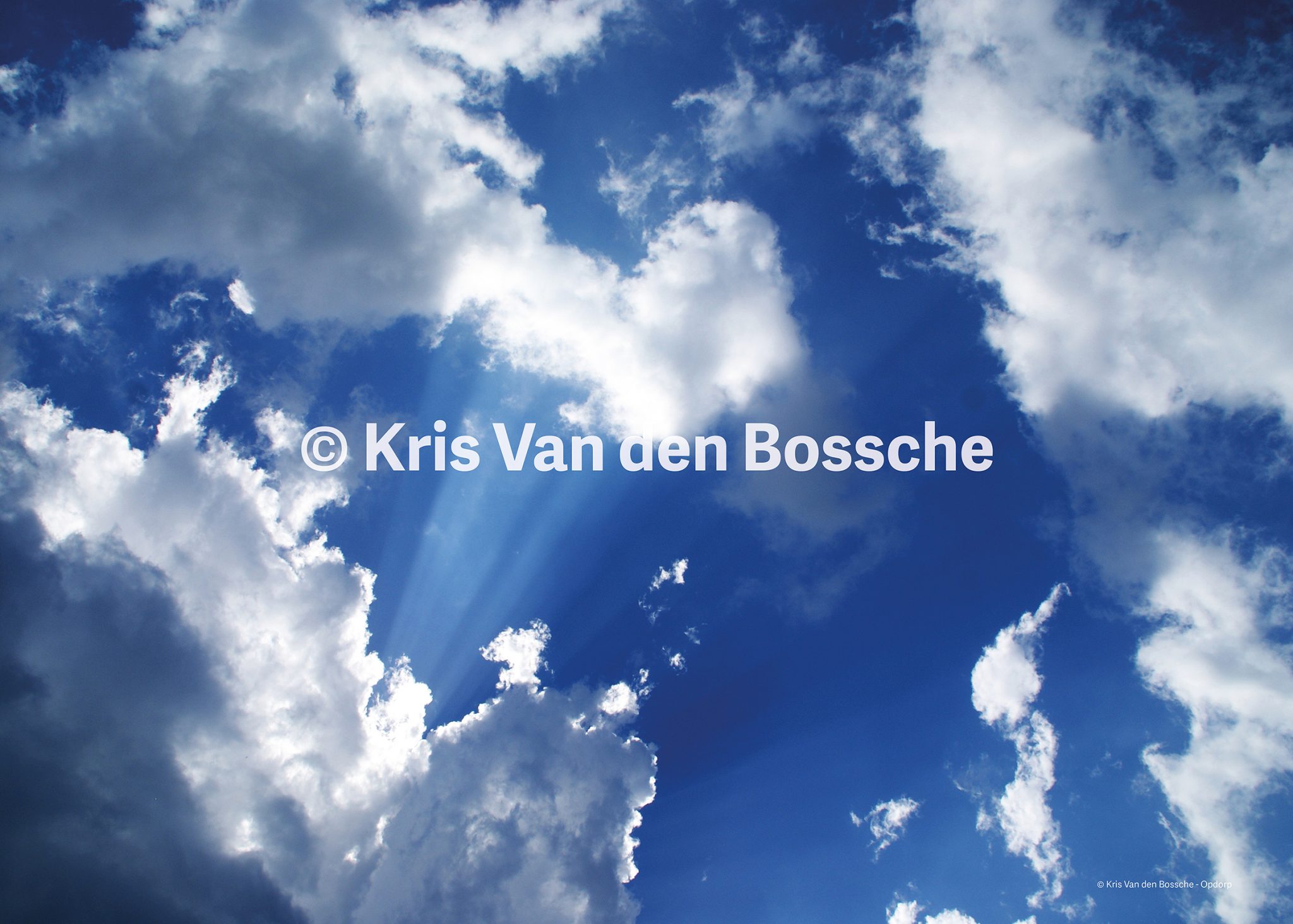Poster “Achter de wolken schijnt de zon…” - Buggenhout Shopt
